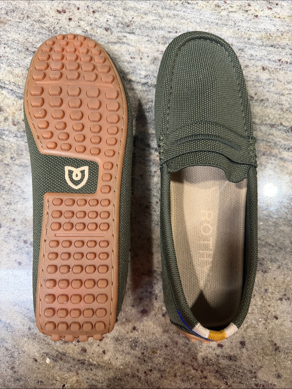 Rothy's Olive Green Women's Daily Driving Loafers